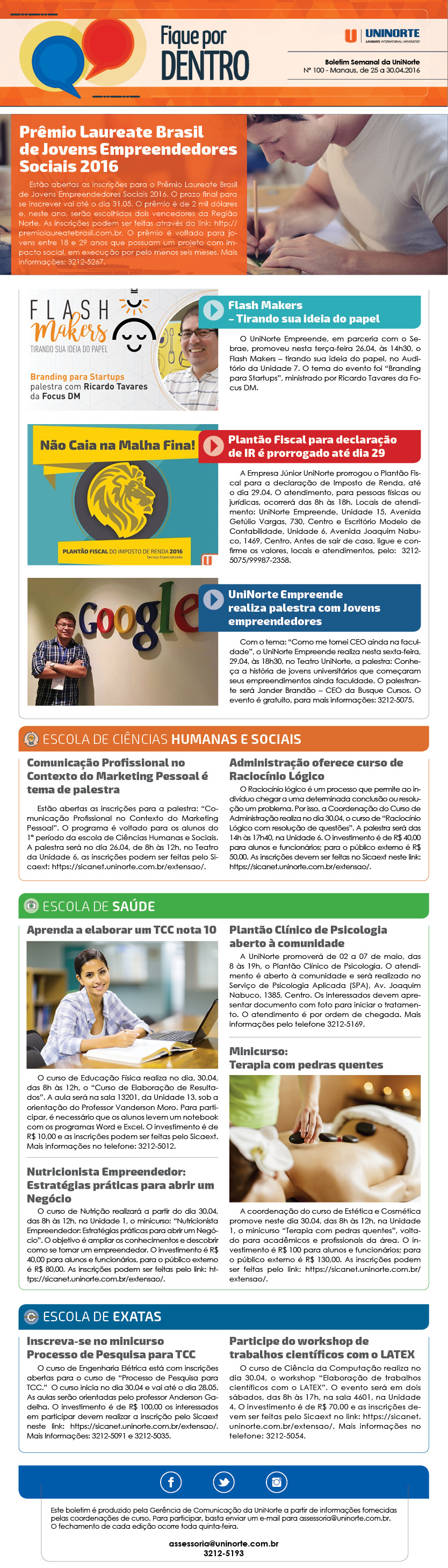 Boletim Fique por dentro