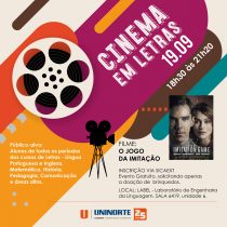 Cinema em Letras exibe O Jogo da Imitação nesta quinta-feira, 19.09 -  UniNorte Manaus