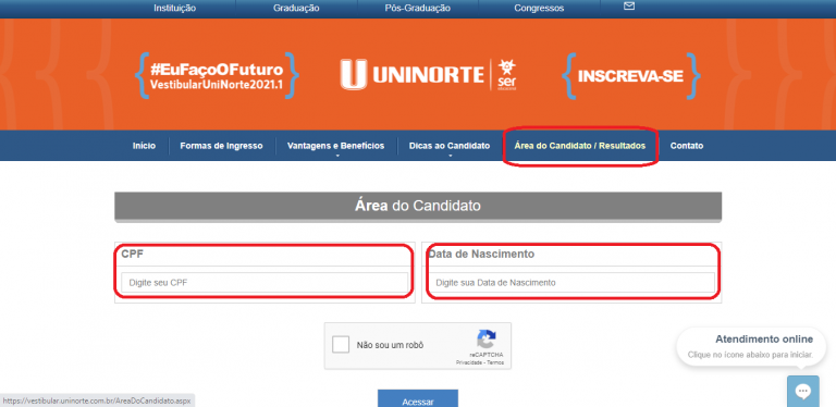 Olá calouro! Veja como acessar o portal do aluno! - UniNorte Manaus